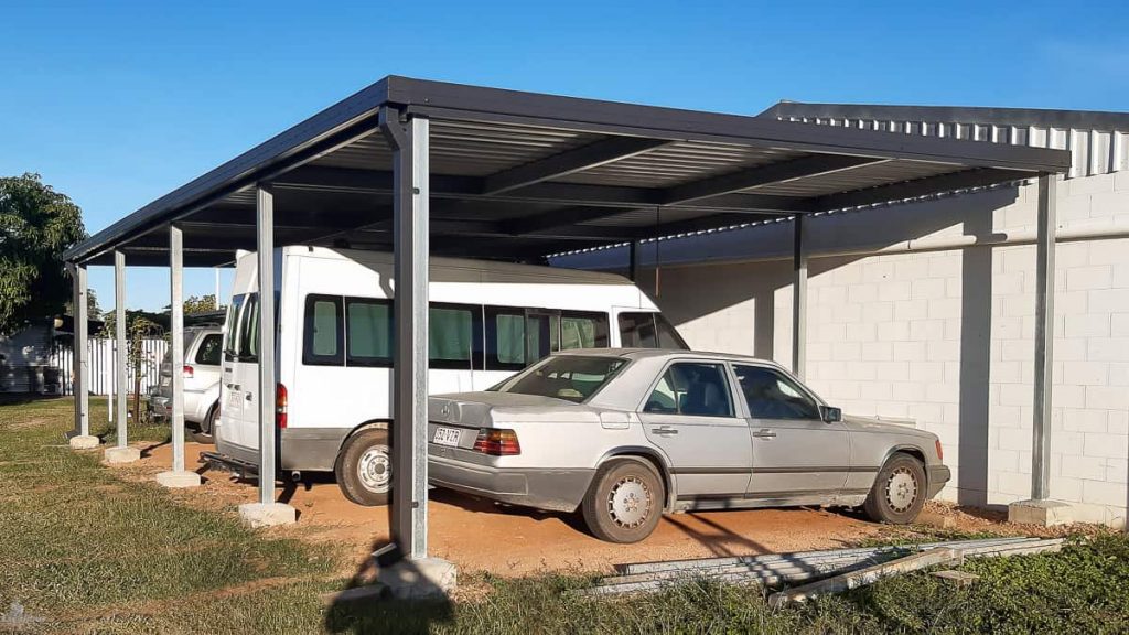 Skillion Carport for 4 cars or vans